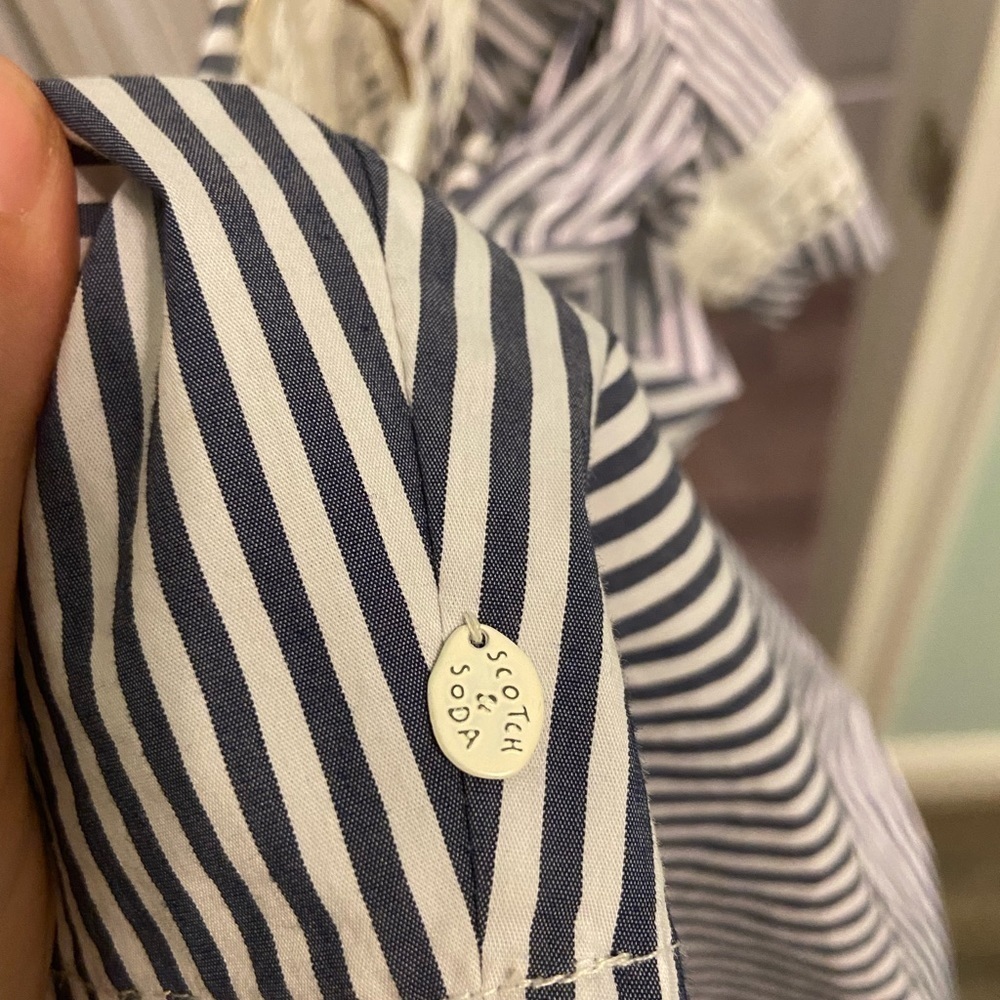 SCOTCH And Soda Crochet Stripe Bell Sleeve Top - Picture 6 of 10